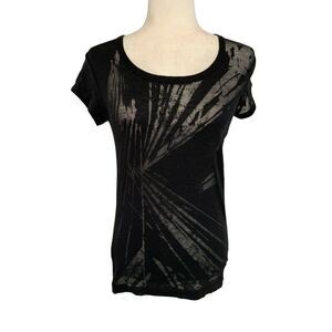bcbg maxazria womens sheer short sleeve top t shirt xxs